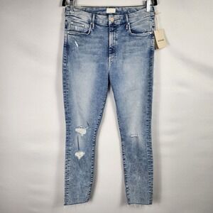 MOTHER Women's Skinny Jeans in Light Blue